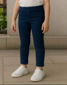 Jegging con bolsas traseras - Azul lavado oscuro - Ver 1
