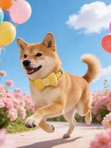 PETSIN 1 宠物花朵项圈 可调节颈围 猫项圈 狗项圈 宠物配件 宠物用品 - 彩色 - 查看 9