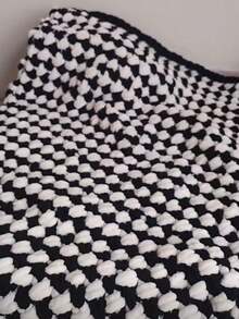 1 Roll Of Finger Loop Fluff Yarn 100g DIY Woven Blanket Cushion Scarf Donut Yarn - Star blue - View 8