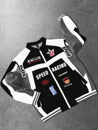 Street Life Men's Racing Element Jacket, Suitable For Autumn/Winter