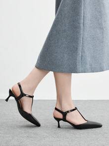 CUCCOO BIZCHIC Sandales à talons pour femmes - Noir - Voir 3