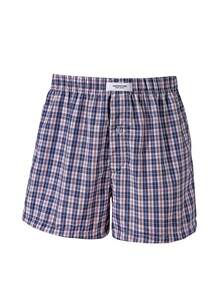 Manfinity Underwear&Sleepwear Basics 3件套格子印花男士透气裤