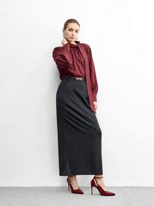 CUCCOO BIZCHIC Salto Alto Fashionável com Fivela e Bico Fino, Versátil para Uso Diário