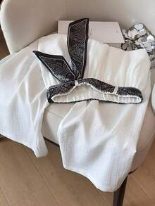 Resyla 女士休闲高腰阔腿宽松裤