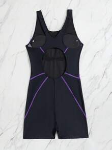 Swim Nautrix Swim SPRTY Summer New Ladies' Backless Printed Patchwork Shorts, Summer Beach Vacation - Black - View 7