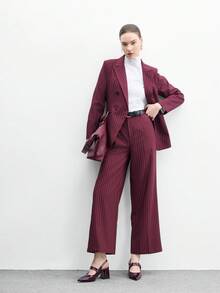 CUCCOO BIZCHIC 女士时尚杏色金属搭扣装饰粗跟鞋，经典简约设计，适合通勤、约会、派对、度假、婚礼等场合。 - 玫瑰紅 - 查看 6