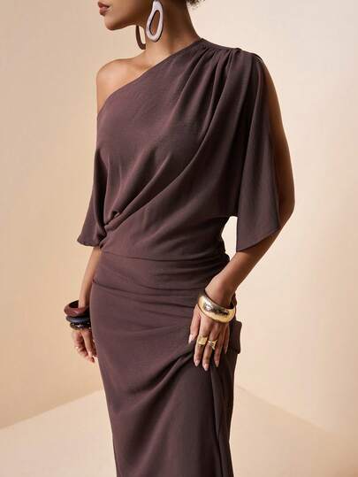 Zivah 2026 Spring New Arrivals, Easter, Birthday Parties, Dates, Everyday Outings, Essential, Basics, Casual, Vacation, Cruise Travel, Beach Wedding Guest, Street Style Bohemian Chic Commuter Wear Brunch Outfits Airport Style Parties Holidays Elegant Banquets Dances Daily Commutes Leisure Refined Elegance Street Fashion Minimalist Commuter Off-Shoulder Short Sleeve A-Line Drape Off-Shoulder Drape Short Sleeve A-Line Maxi Dress