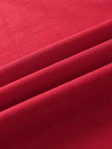 EMERY ROSE Áo thun nữ cỡ lớn in chữ "MILANO ITALY" đính đá lấp lánh, tay ngắn, kiểu dáng thường ngày, chất liệu vải graphic. - Đỏ - Xem 3