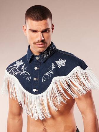 FeverCity 男士无袖衬衫，休闲风格，新款时尚翻领半袖