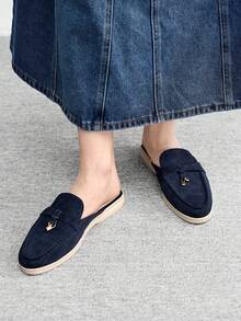 CUCCOO BIZCHIC Women's Casual Slip-On Flat Athletic Sneakers Valentine's Day - Royal Blue - View 5