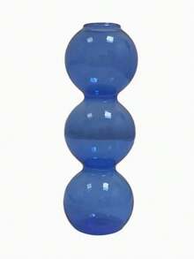 Bình hoa thủy tinh nhỏ kiểu Hàn Quốc, bình trồng cây thủy canh trong suốt, bình cắm hoa tulip, trang trí phòng khách, trang trí nhà cửa, bình hoa, vật trang trí trung tâm, trang trí bàn. - Màu xanh lam - Xem 6