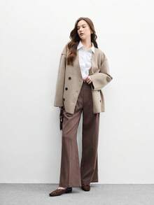 CUCCOO BIZCHIC 女士时尚通勤豹纹拼接平底鞋 - 豹棕色 - 查看 6