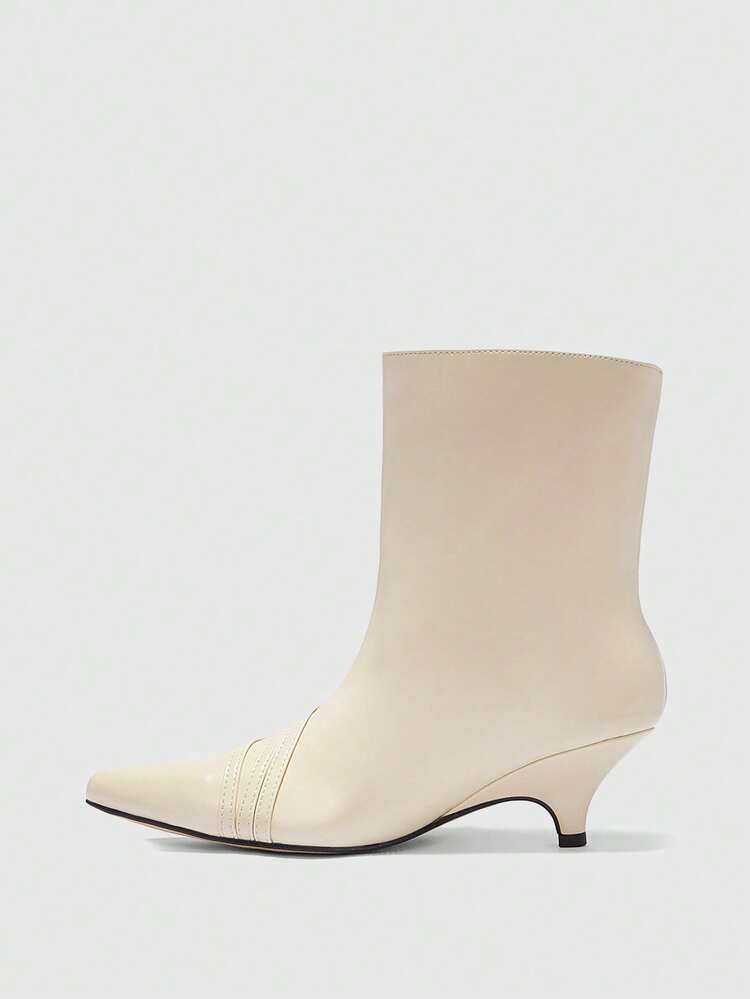 CUCCOO BIZCHIC Women's Adjustable Buckle Design Casual Ankle Boots For Daily Wear Valentine's Day