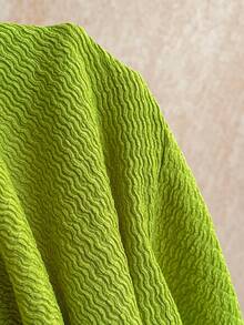 Soleia Lime Green Summer Casual Vacation Holiday Women's Asymmetrical Shoulder Hollow-Out Strap Mini Dress,Boho Party Music Festival Wedding Events - Green - View 7