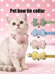 PETSIN 1 宠物花朵项圈 可调节颈围 猫项圈 狗项圈 宠物配件 宠物用品 - 彩色 - 查看 1