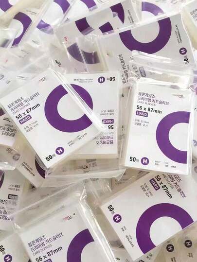 Tarjeta de palomitas de cristal transparente, fundas protectoras para tarjetas fotográficas de ídolos, álbumes y fotos instantáneas