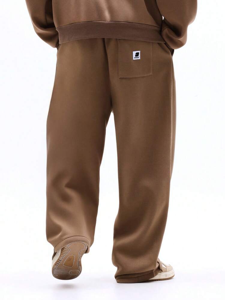 Wide Leg Sweatpants With Side Snaps