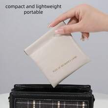 1 chiếc túi đựng mỹ phẩm PU chống thấm nước, dung tích lớn và nhỏ dành cho nữ, túi du lịch đa năng, túi đựng mỹ phẩm, túi chăm sóc da, túi đựng đồ dùng cá nhân, đồ dùng cần thiết khi đi du lịch, đi du thuyền, ở ký túc xá, thích hợp sử dụng mùa hè, đồ trang trí phòng tắm, phụ kiện phòng tắm cho năm học mới. - Nhiều màu - Xem 8