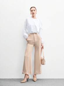 CUCCOO BIZCHIC Women's Pointed Toe Buckle Design Fashionable High Heels, Versatile For Daily Wear Valentine's Day - Apricot - View 6