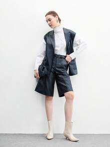 CUCCOO BIZCHIC 女士可调节搭扣设计休闲踝靴，适合日常穿着，情人节特惠 - 米色 - 查看 6