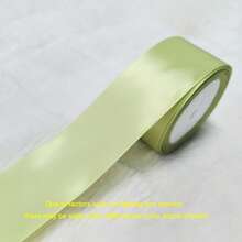 1 cuộn ruy băng polyester màu xanh ô liu, bao bì quà tặng hoa, nơ thủ công tự làm, ruy băng trang trí tiệc cưới, ruy băng đóng gói ngày lễ tình nhân/ bó hoa, quà tặng trang trí trở lại trường ngày lễ tình nhân - Màu xanh Ô liu - Xem 5