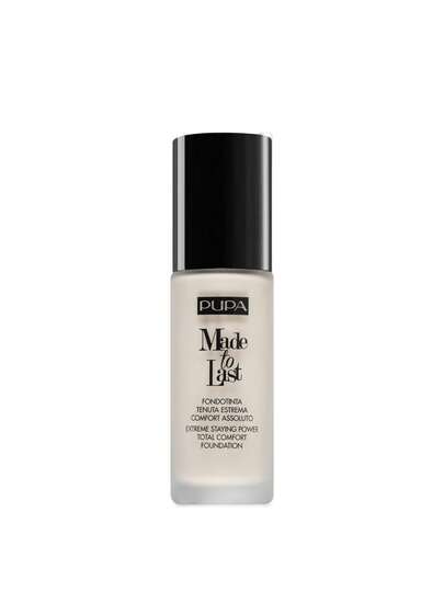 Pupa Made To Last Foundation 010 Porcelain 30 Ml – Foundation, Long-Lasting, For Fair Skin Tones, Porcelain, Suitable For Daily Makeup