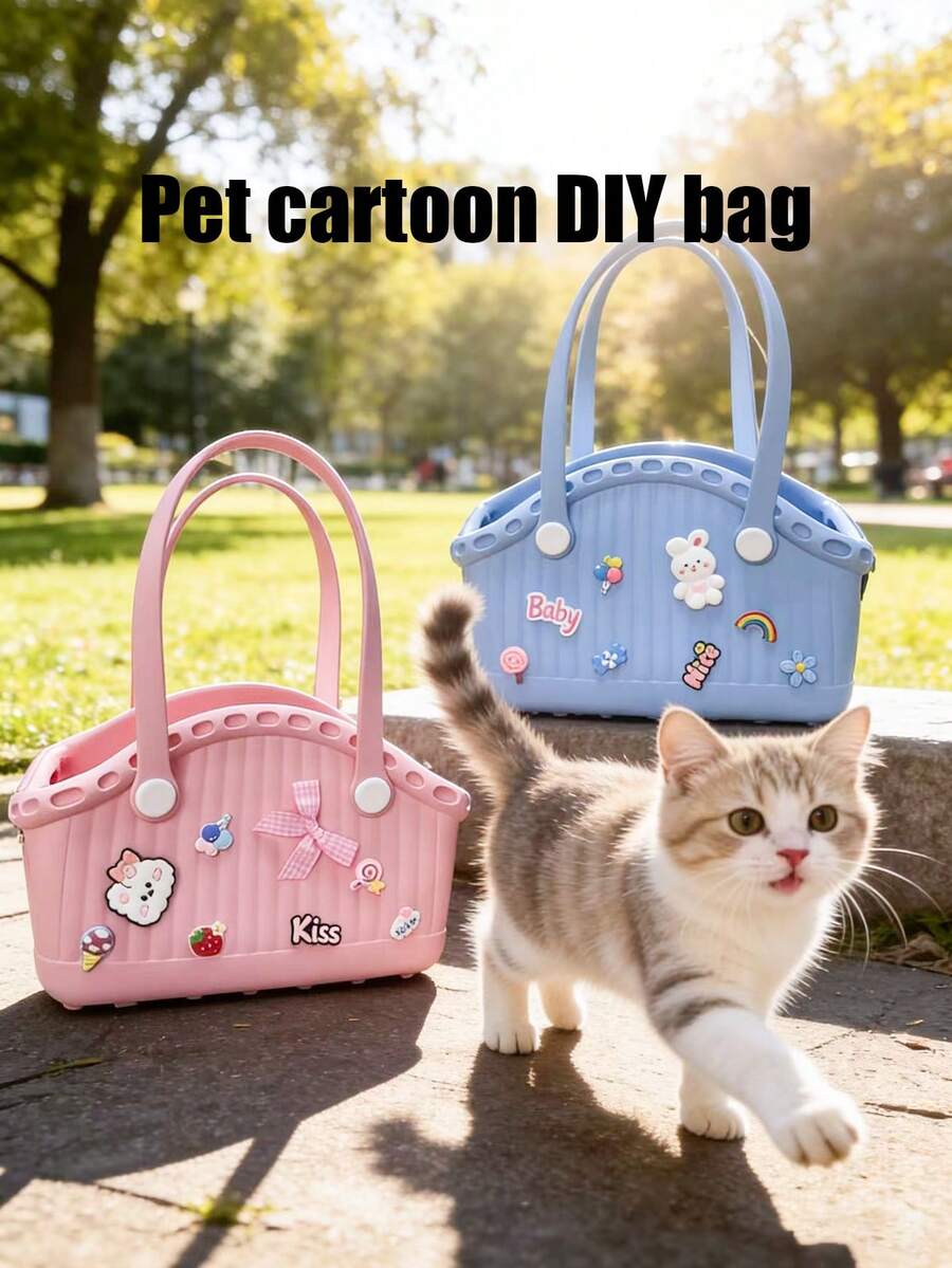PETSIN 1 Piece Multi-Functional Pet Waterproof DIY Handbag Soft And Easy To Clean Large Capacity DIY Bag Portable Handbag Pet Supplies