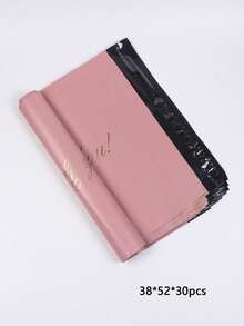 30个新材料粉色感谢普通袋，现代运输多用途防水袋，办公室，学校服装包装电子商务物流快递包装袋自粘袋防水袋粉色，毕业季教师礼物，趣味礼物婚礼季包装礼品袋生日派对团队包装。适用于办公室装饰办公用品 - 粉色 - 查看 25