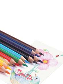 1盒装水彩铅笔套装（12/24/36/48/72/120色可选），粗三角木杆彩色铅笔，适合绘画，返校季必备 - 彩色 - 查看 4