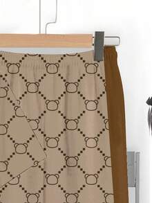 Teen Boy New Arrival Casual Minimalist Classic Fashion Retro Floral, English Letter "King" Sports Style Loose Comfortable Fashionable Simplistic Round Neck Short Sleeve T-Shirt And Pants Set - Multicolor - View 6