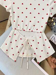 GlowEve Elegant Summer Knitted T-Shirt For Women - Apricot - View 5