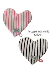 Joivida 1PC Heart Shape Thick Hanging Absorbent Towel Pot Handle Hot Pad Heat Insulating Placemat Coaster Kitchen Gift