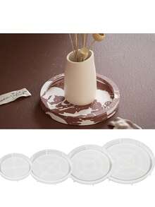 Oval Tray Resin Casting Molds - Silicone Molds For Jewelry Bowl, Basin, Plaster, Concrete - White - - View 10