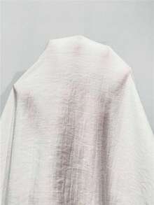 Modelyn French Style Flare Sleeve Ruffle Hem Women Blouse - Apricot - View 7