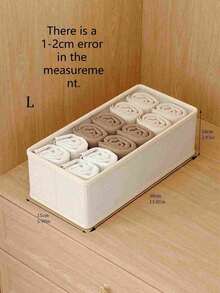 1 chiếc hộp đựng quần áo, hộp đựng đồ lót, hộp đựng quần áo và tất, hộp đựng đồ lót, hộp đựng có thể gấp gọn, hộp chia ngăn quần áo, hộp phân loại có thể giặt, hộp đựng ngăn kéo, hộp đựng vải, lấy đồ chỉ bằng một cú nhấp chuột, gọn gàng và ngăn nắp, hộp đựng tiện lợi, hộp đựng đồ lót, hộp đựng tủ quần áo. - Màu be - Xem 15