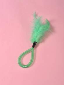 PETSIN 1 Piece Pet Feather Teaser Wand Toy; Pet Bell Cat Toy; Pet Self-Entertainment Toy To Relieve Boredom; Pet Supplies - Multicolor - View 9