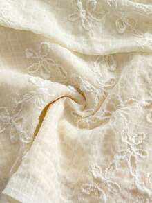 Soleia Women's Casual Solid Color Embroidered A-Line Skirt - Apricot - View 6