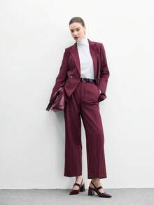 CUCCOO BIZCHIC 女士时尚杏色金属搭扣装饰粗跟鞋，经典简约设计，适合通勤、约会、派对、度假、婚礼等场合。 - 巧克力棕 - 查看 6