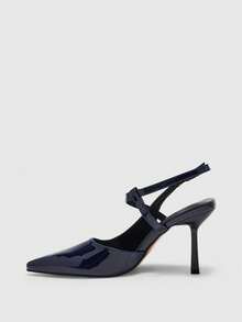 CUCCOO BIZCHIC Women's Pointed Toe Buckle Design Everyday Versatile Fashion High Heels Valentine's Day - Blue - View 10