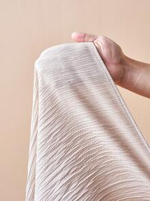 Zivah 2026 Spring/Summer New Music Festival Minimalist Textured Halter Top And Wide Leg Pants - Apricot - View 10