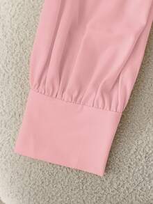 GlowEve 女士优雅通勤秋季衬衫 - 粉色 - 查看 4