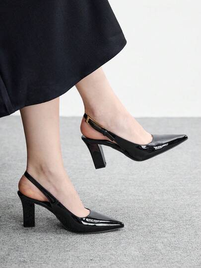 CUCCOO BIZCHIC 经典尖头优雅高跟鞋，适合工作和休闲场合穿着。