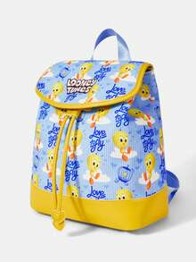 LOONEY TUNES X SHEIN Ba lô in hình cho bé gái - Màu vàng - Xem 4