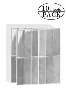 10/20片装自粘瓷砖，防水砖纹3D纹理墙板 - DIY可移除自粘防溅瓷砖，适用于厨房、浴室和派对装饰 - 彩色 - 查看 8