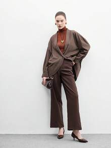 CUCCOO BIZCHIC 女士尖头细高跟中跟鞋，优雅、休闲、舒适、一脚蹬，适合工作、通勤、约会、派对、正式场合。 - 摩卡棕 - 查看 6