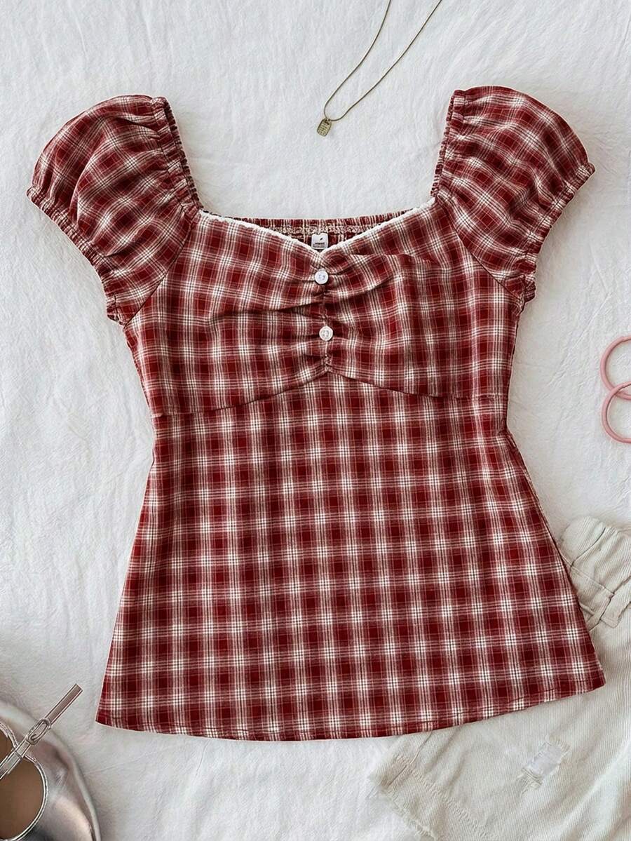 SHEIN 少女百搭白色衬衫，休闲或正式场合皆宜，适合毕业季和日常穿着。 - 白色 - 查看 1