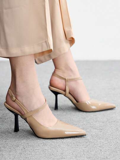 CUCCOO BIZCHIC Talons hauts à boucle et bout pointu mode pour femmes, polyvalents pour un port quotidien