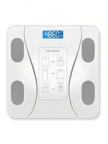 Teckwe 智能蓝牙体脂秤，带App，精准家用燃脂健身测量设备，电子体脂测量秤