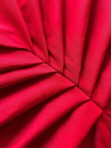 Viva Relle 大码性感深V领长袖连衣裙，适合情人节、约会、派对等场合 - 紅色 - 查看 7