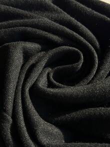 Comfortcana 大码女式休闲宽松抽绳阔腿运动裤，黑色宽松女式松紧腰裤，女式休闲裤，女式休闲裤 - 黑色 - 查看 5